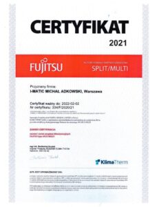 Klimatyzacja-Warszawa-Certyfikat-FUJITSU-split_I-MATIC-218x300