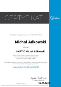 Klimatyzacja-Warszawa-Certyfikat-Midea_RAC_I-MATIC-212x300