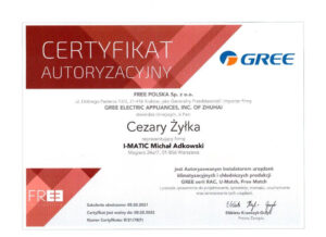 gree-Klimatyzacja-Warszawa-Certyfikat-GREE_I-MATIC_2021-300x218
